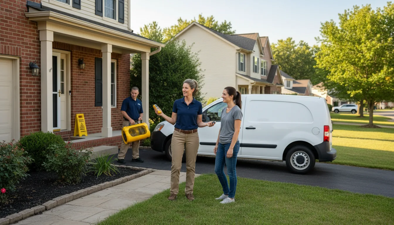 Residential water damage restoration in Salina, OK